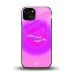 happy mind back phone cover | glass case for iphone 13