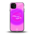 happy mind back phone cover | glass case for iphone 14 plus