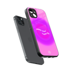 happy mind back phone cover | glass case for iphone 14 plus