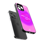 happy mind back phone cover | glass case for iphone 14 pro max