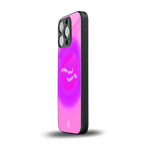 happy mind back phone cover | glass case for iphone 16 pro