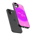 happy mind back phone cover | glass case for iphone 16
