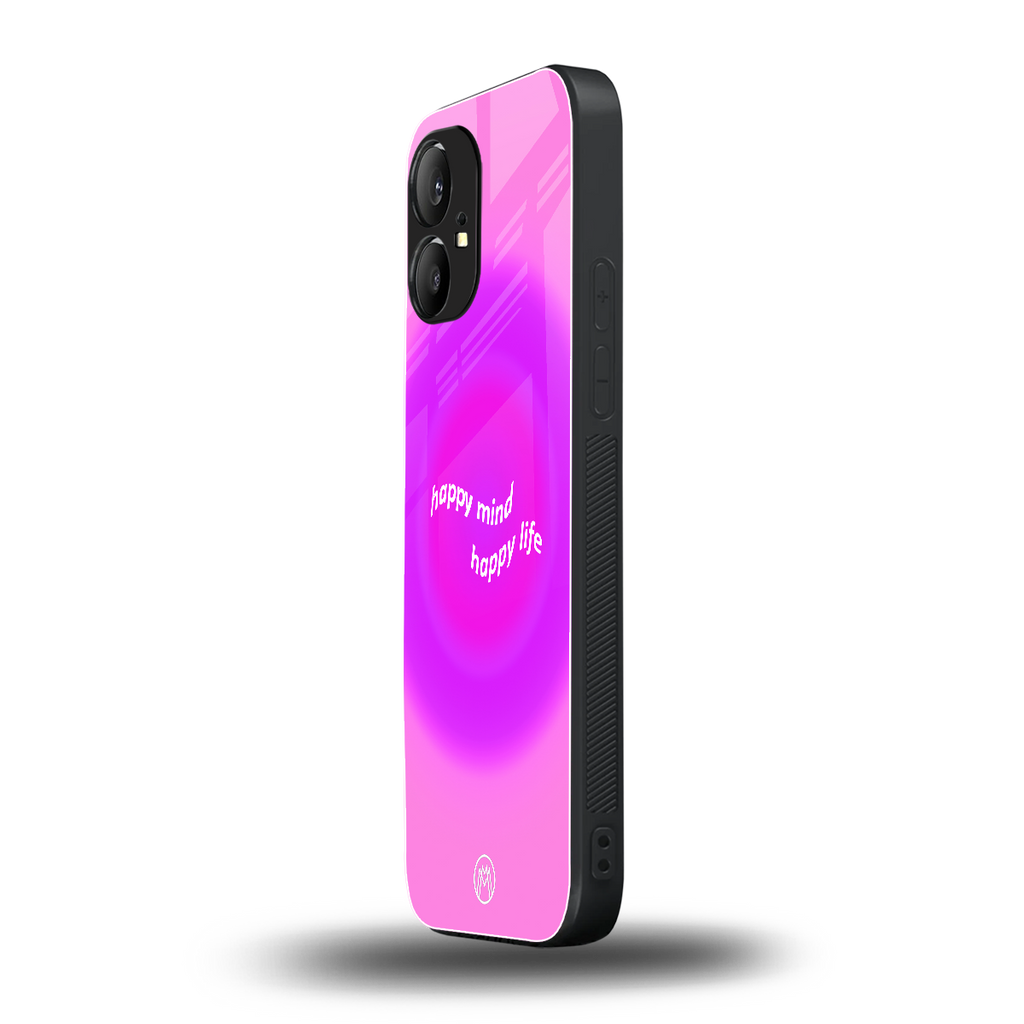 happy mind back phone cover | glass case for nothing phone 1