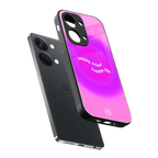 happy mind back phone cover | glass case for oneplus nord 3