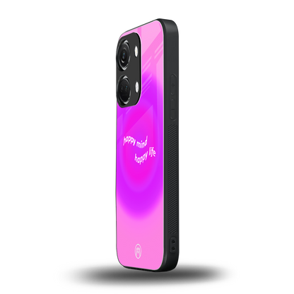happy mind back phone cover | glass case for oneplus nord 3