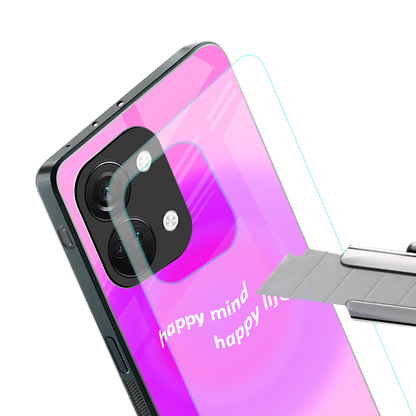 happy mind back phone cover | glass case for oneplus nord 3