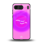 happy mind back phone cover | glass case for oneplus nord 4