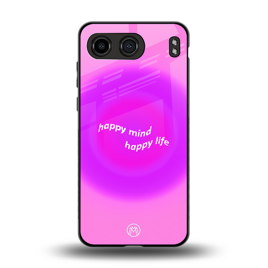 happy mind back phone cover | glass case for oneplus nord 4