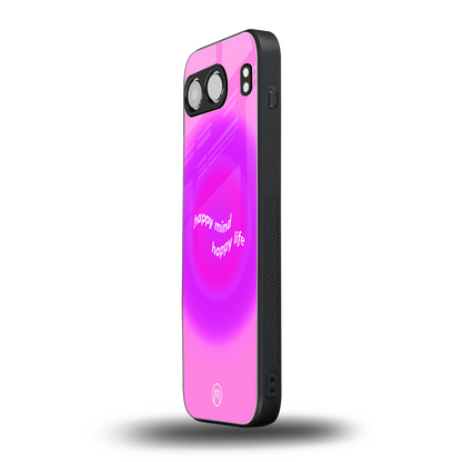 happy mind back phone cover | glass case for oneplus nord 4