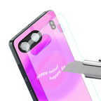 happy mind back phone cover | glass case for oneplus nord 4