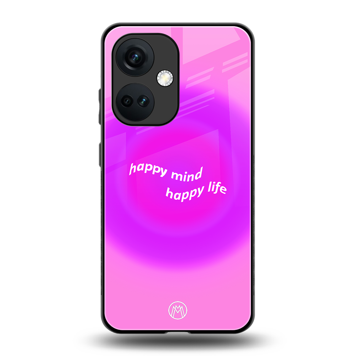 happy mind back phone cover | glass case for oneplus nord ce 3