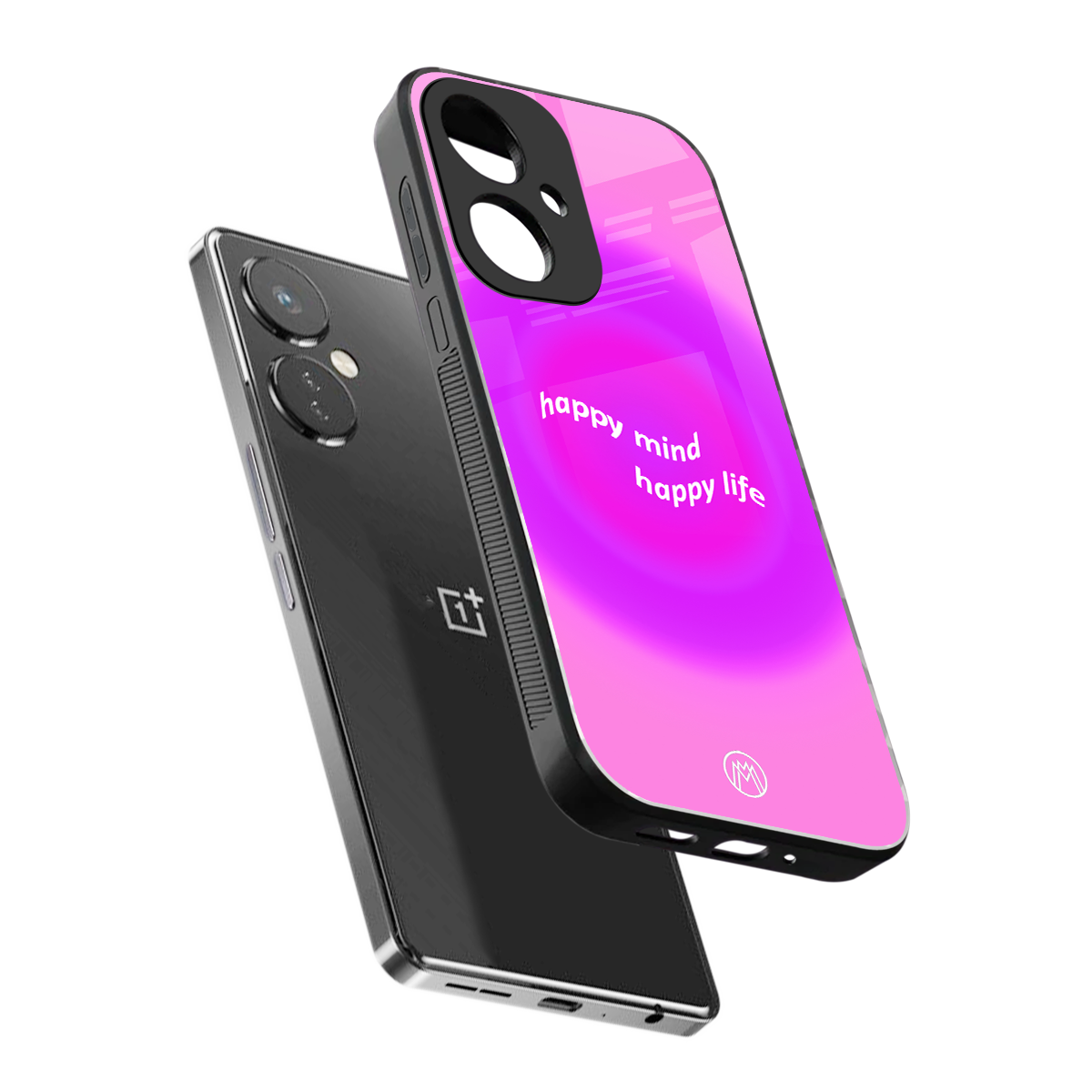 happy mind back phone cover | glass case for oneplus nord ce 3