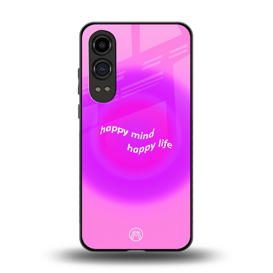 happy mind back phone cover | glass case for oneplus nord ce 4 lite
