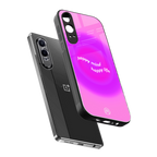 happy mind back phone cover | glass case for oneplus nord ce 4 lite