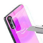 happy mind back phone cover | glass case for oneplus nord ce 4 lite