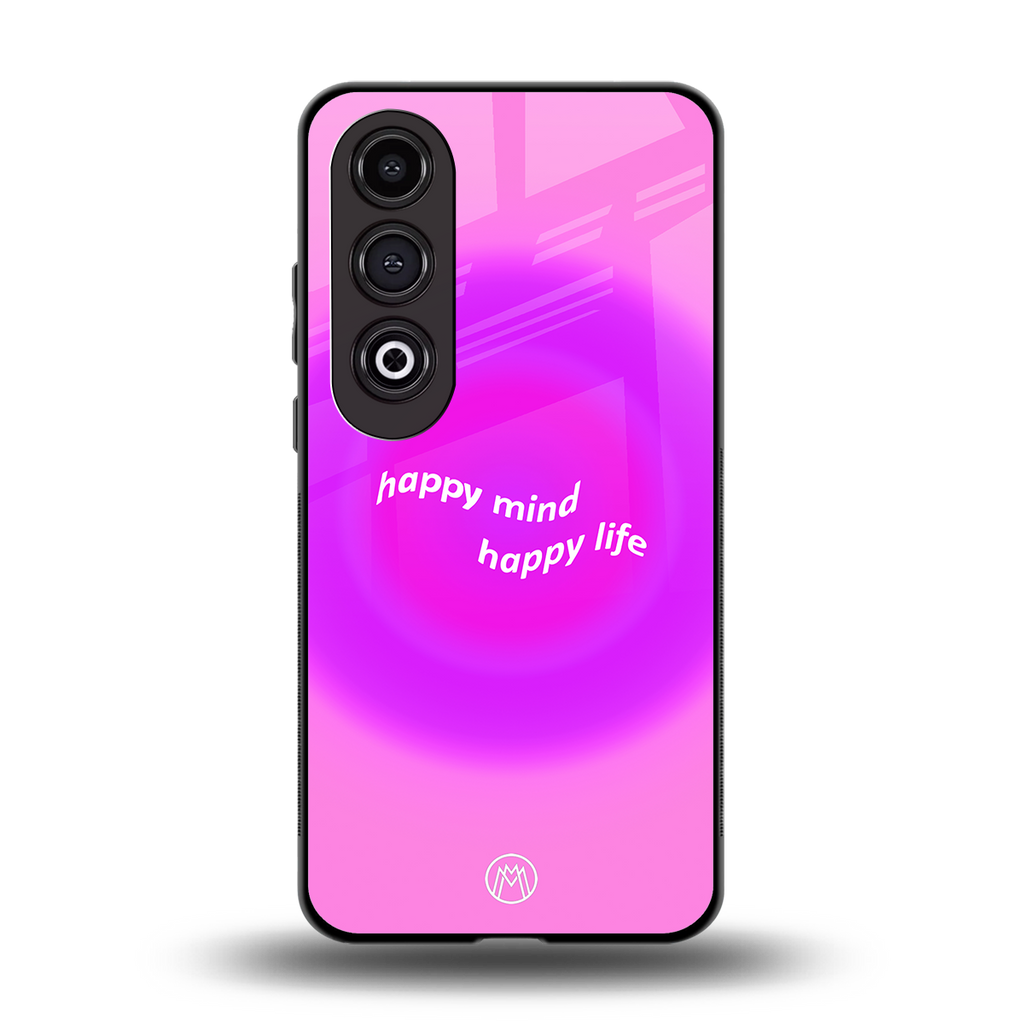 happy mind back phone cover | glass case for oneplus nord ce 4