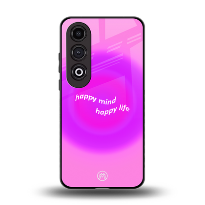 happy mind back phone cover | glass case for oneplus nord ce 4
