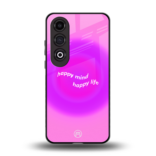 happy mind back phone cover | glass case for oneplus nord ce 4