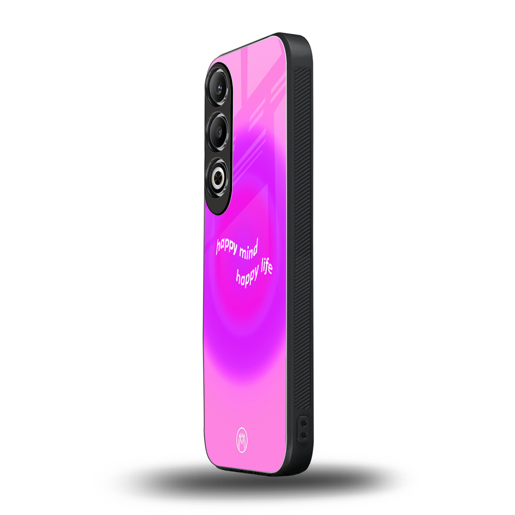 happy mind back phone cover | glass case for oneplus nord ce 4