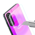 happy mind back phone cover | glass case for oneplus nord ce 4