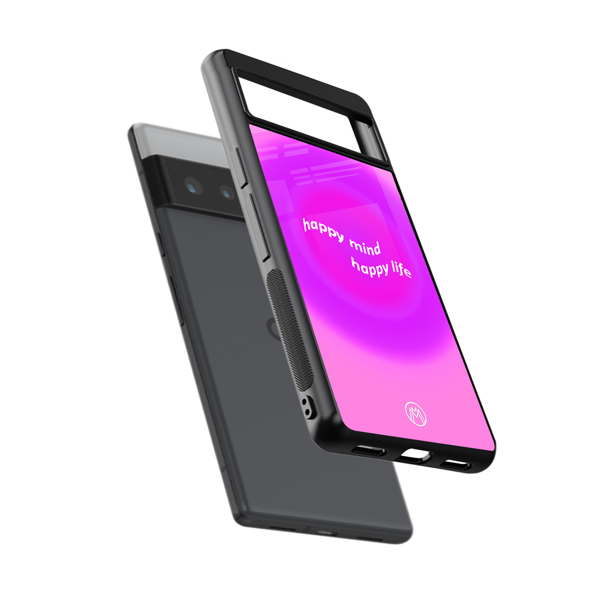 happy mind back phone cover | glass case for google pixel 6 pro