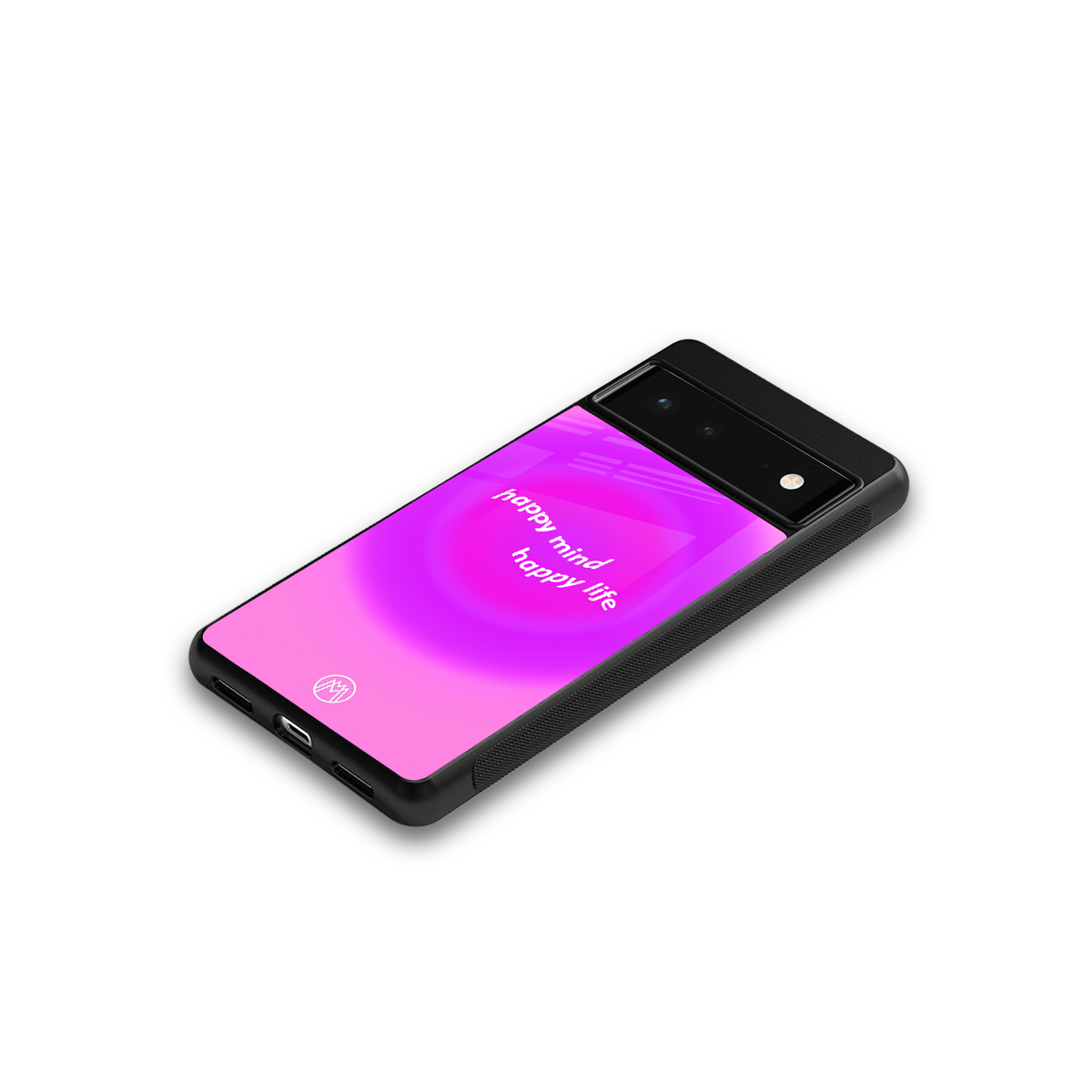 happy mind back phone cover | glass case for google pixel 6