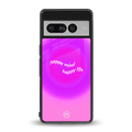 happy mind back phone cover | glass case for google pixel 7 pro