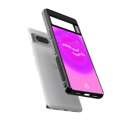 happy mind back phone cover | glass case for google pixel 7 pro