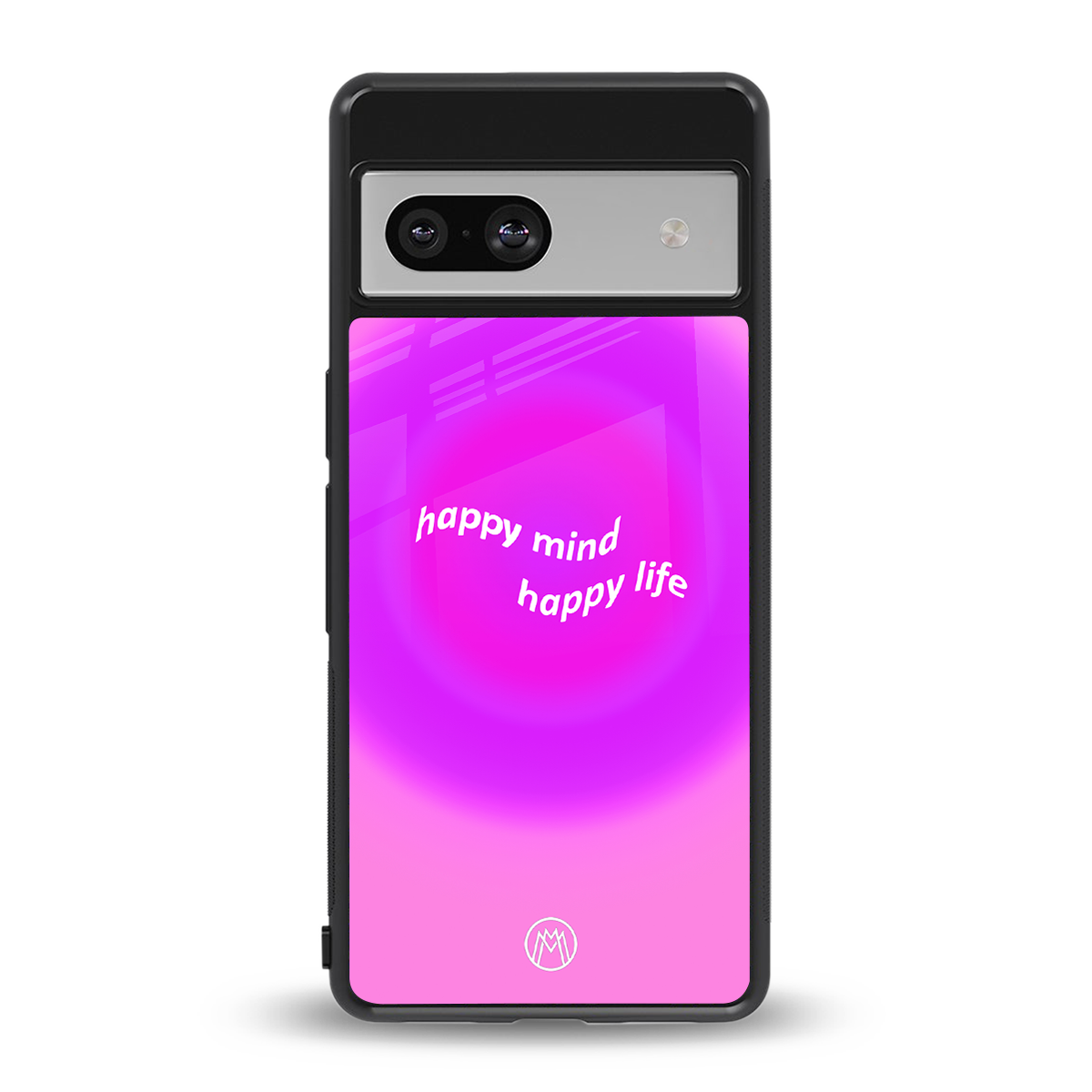 happy mind back phone cover | glass case for Google Pixel 7