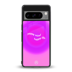 happy mind back phone cover | glass case for google pixel 8 pro