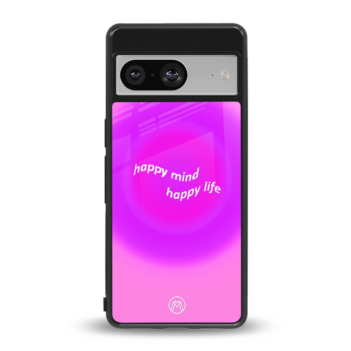 happy mind back phone cover | glass case for Google Pixel 8