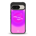 happy mind back phone cover | glass case for google pixel 9
