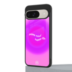 happy mind back phone cover | glass case for google pixel 9
