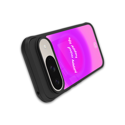 happy mind back phone cover | glass case for google pixel 9