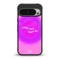 happy mind back phone cover | glass case for google pixel 9 pro
