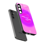 happy mind back phone cover | glass case for samsung galaxy s25 plus