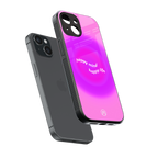 happy mind back phone cover | glass case for iphone 15