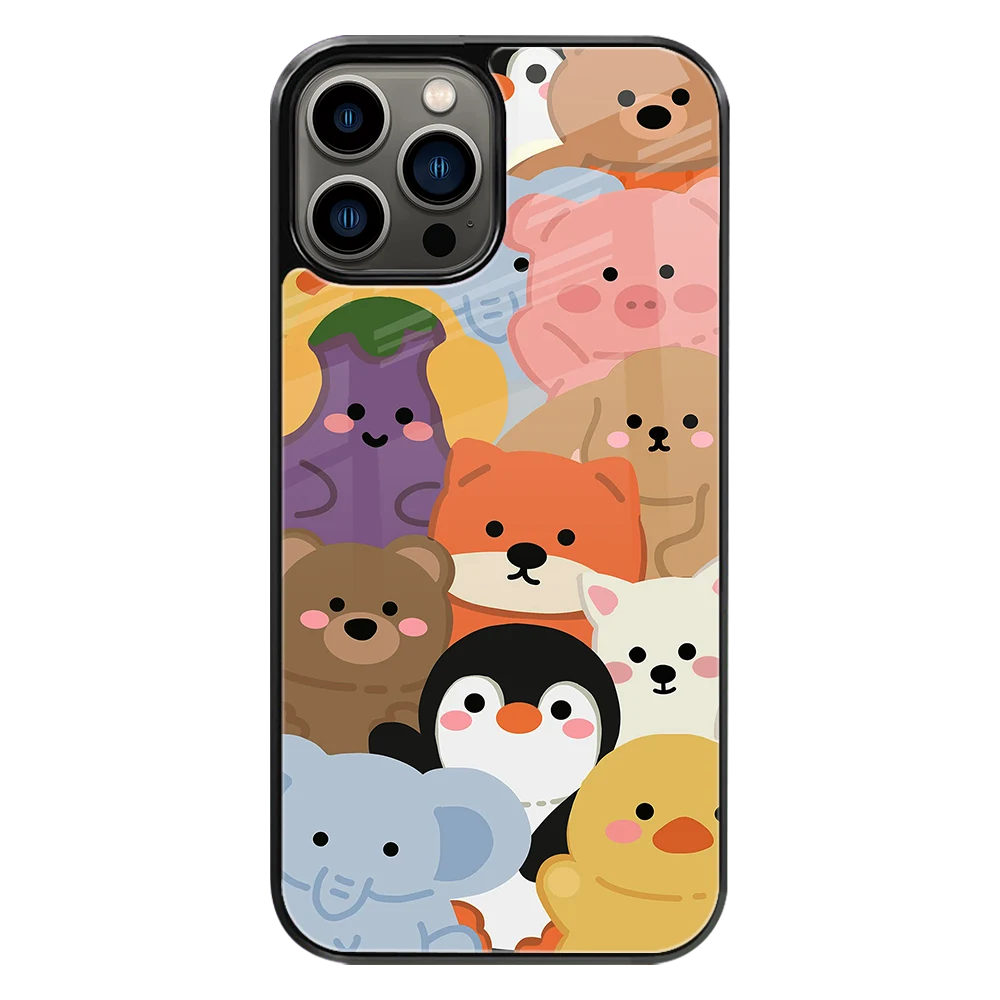 Premium Glass Back Mobile Phone Cover for iPhone, Samsung, OnePlus, Google Pixel, Redmi, Oppo, Vivo & Realme