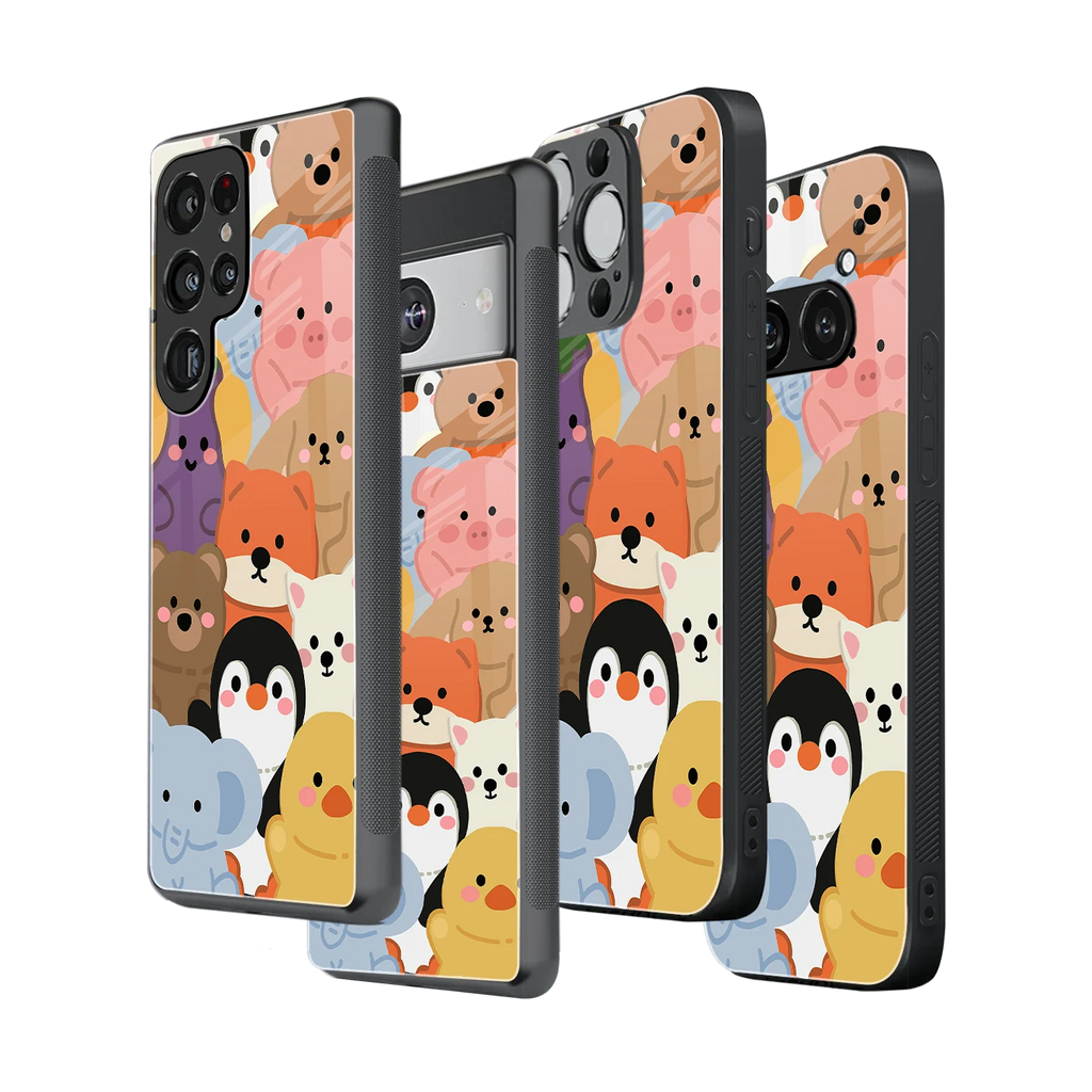 Stylish Glass Back Case for All Smartphones iPhone, Samsung, OnePlus, Pixel, Redmi, Oppo, Vivo, Motorola