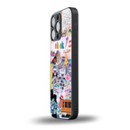 happy sunshine aesthetic collage back phone cover | glass case for iphone 14 pro max
