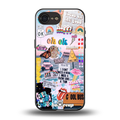 happy sunshine aesthetic collage back phone cover | glass case for iphone 16e