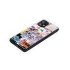 happy sunshine aesthetic collage back phone cover | glass case for nothing phone 1