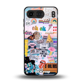 happy sunshine aesthetic collage back phone cover | glass case for oneplus nord 4