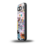 happy sunshine aesthetic collage back phone cover | glass case for oneplus nord 4