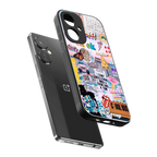 happy sunshine aesthetic collage back phone cover | glass case for oneplus nord ce 3