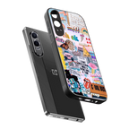 happy sunshine aesthetic collage back phone cover | glass case for oneplus nord ce 4 lite