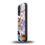 happy sunshine aesthetic collage back phone cover | glass case for oneplus nord ce 4 lite