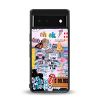 happy sunshine aesthetic collage back phone cover | glass case for Google Pixel 6A