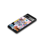 happy sunshine aesthetic collage back phone cover | glass case for Google Pixel 7