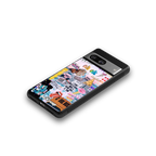 happy sunshine aesthetic collage back phone cover | glass case for Google Pixel 8